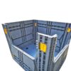 Eurobin collapsible pallet box by ZAMKO; Eurobin 1210 Pallet boxes have an higher dynamic loading capacity-up to 900kg
