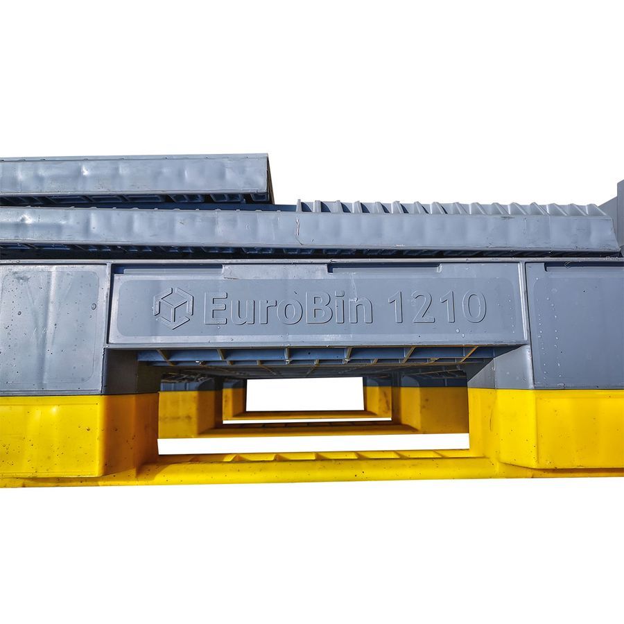 Eurobin collapsible pallet box by ZAMKO; Eurobin 1210 Pallet boxes have an higher dynamic loading capacity-up to 900kg