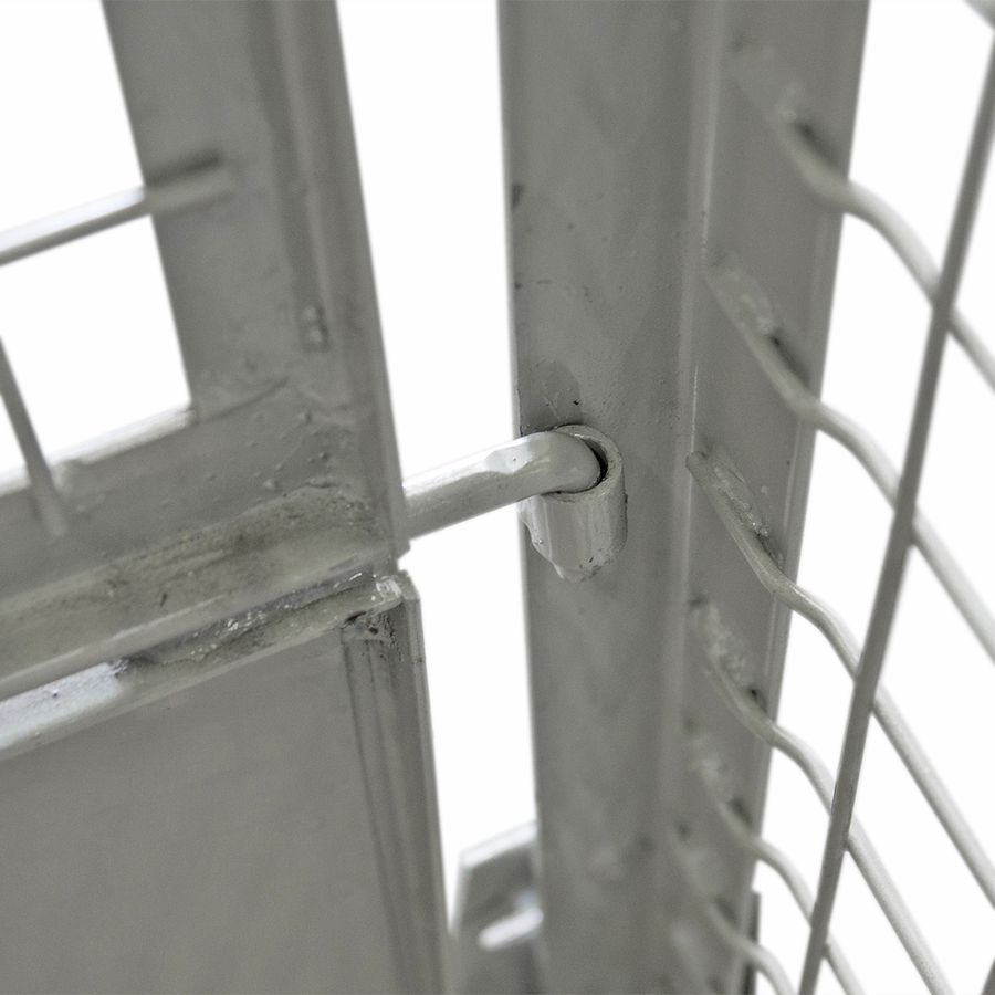 Gitterbox 835×1230 by ZAMKO; The foldable gitter boxes are constructed from high-strength steel