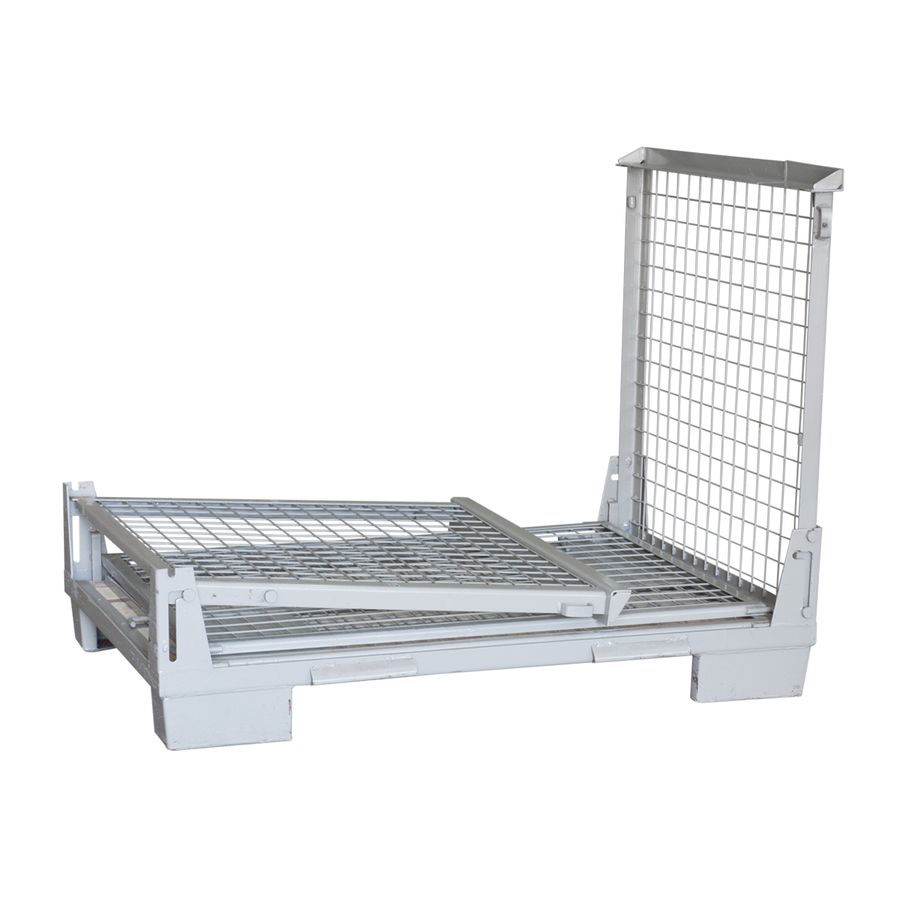 Gitterbox 835×1230 by ZAMKO; The foldable gitter boxes are constructed from high-strength steel