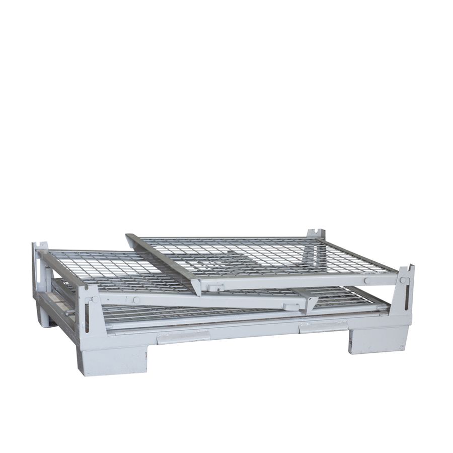 Gitterbox 835×1230 by ZAMKO; The foldable gitter boxes are constructed from high-strength steel