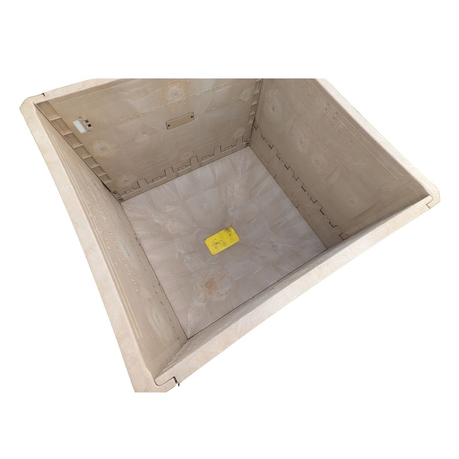 Hopper bottom – 1200×1000 (P.CG1210.H) - collapsible pallet box with hopper bottom by ZAMKO B.V.