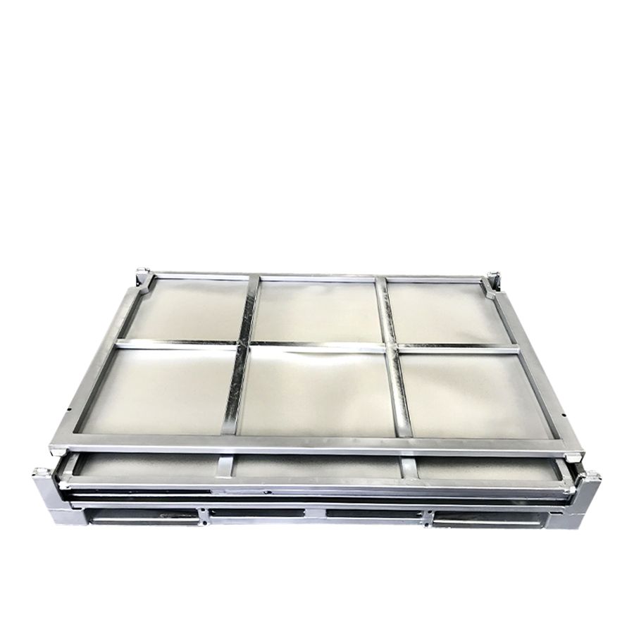 IBC foldable steel pallet box 1130×1450 by ZAMKO; The collapsible steel IBC boxes are mostly only looked for in the standard dimension 1130*1450*H1125mm. On special request we can make them to your specifications