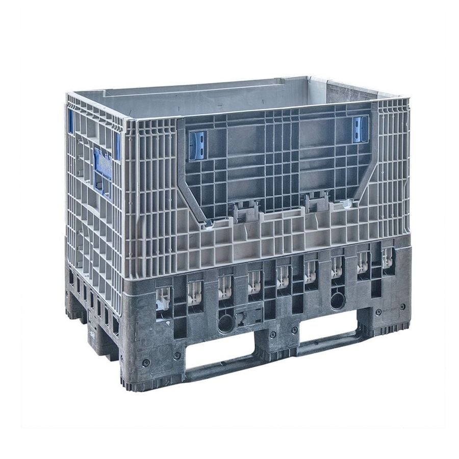 This version is completely collapsible, therefore saving a lot of space when empty, without loosing its strength and load capacity. They are ideal choice for industries looking to save on transport cost and storage costs for their returnable packaging pool.