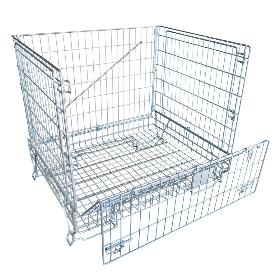 Meshwire cage 920×1200 F5 Wine Bordeaux HML by ZAMKO; mesh wire pallet box