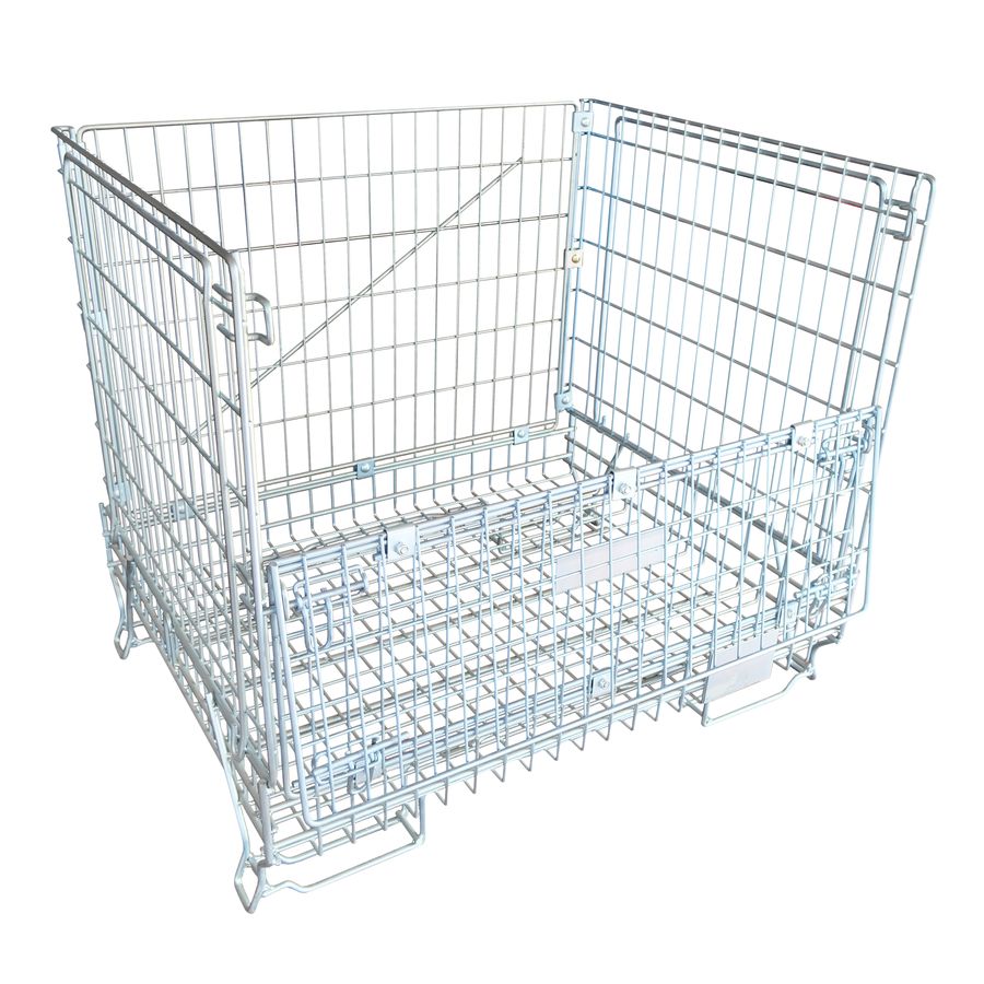 Meshwire cage 920×1200 F5 Wine Bordeaux HML by ZAMKO; mesh wire pallet box
