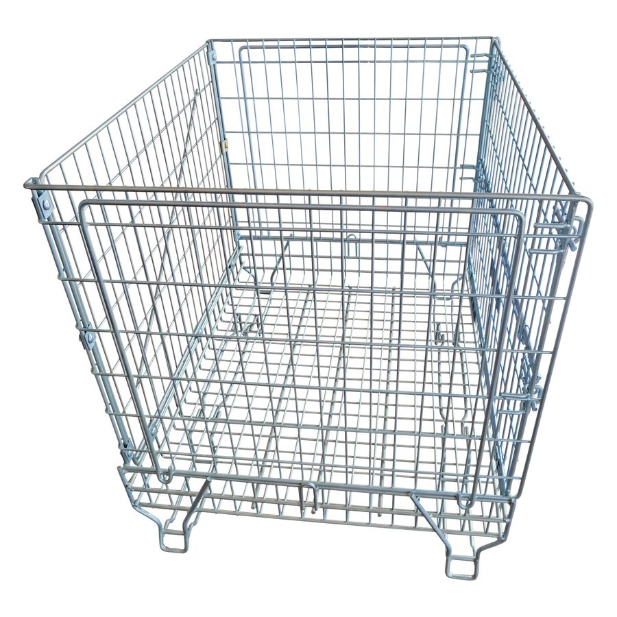 Meshwire cage 920×1200 F5 Wine Bordeaux HML by ZAMKO; mesh wire pallet box