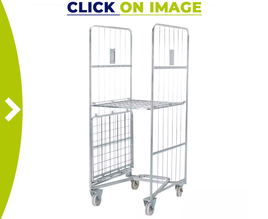 Roll-cages, also known as roll containers or roll pallets, are mobile units.