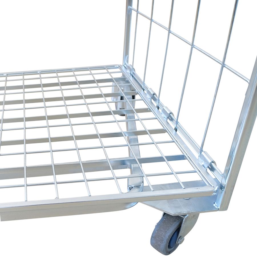 Roll cage A-frame 2 walls by ZAMKO; Roll cages, also known as roll containers or roll pallets, are mobile units typically used for transporting and storing goods