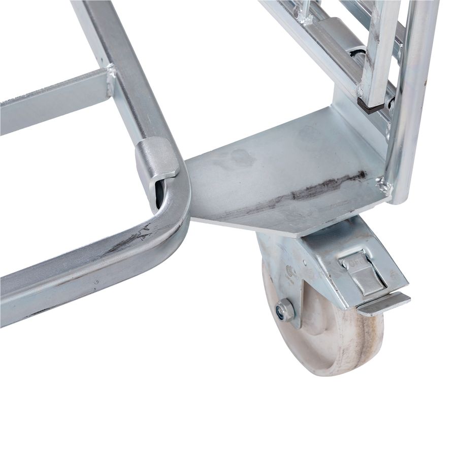 Roll cage A-frame 3 walls by ZAMKO; Roll cages, also known as roll containers or roll pallets, are mobile units typically used for transporting and storing goods