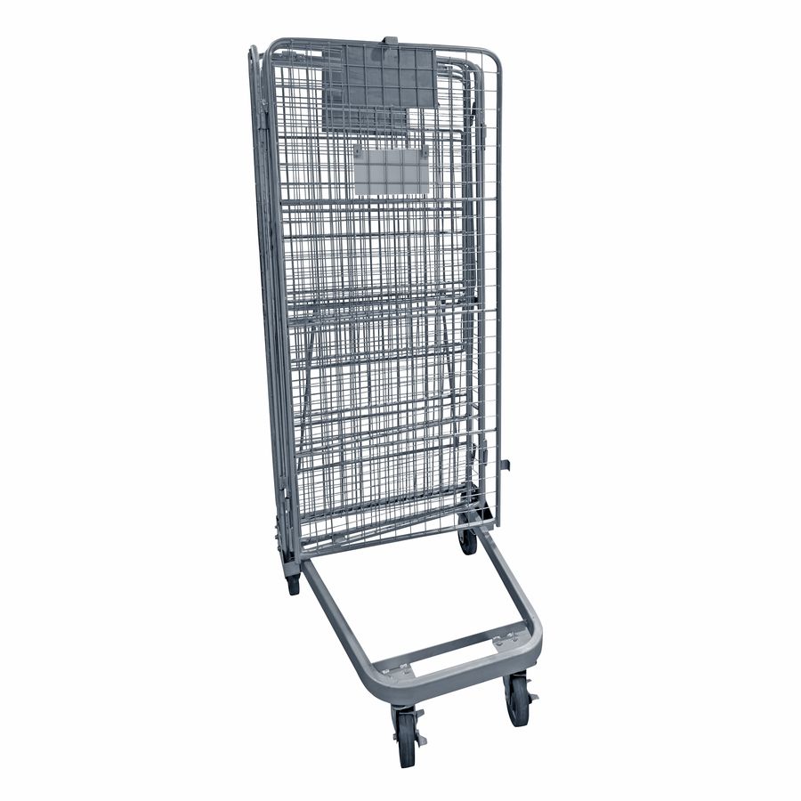 Roll cage A-frame 4-walls by ZAMKO; Roll cages, also known as roll containers or roll pallets, are mobile units typically used for transporting and storing goods