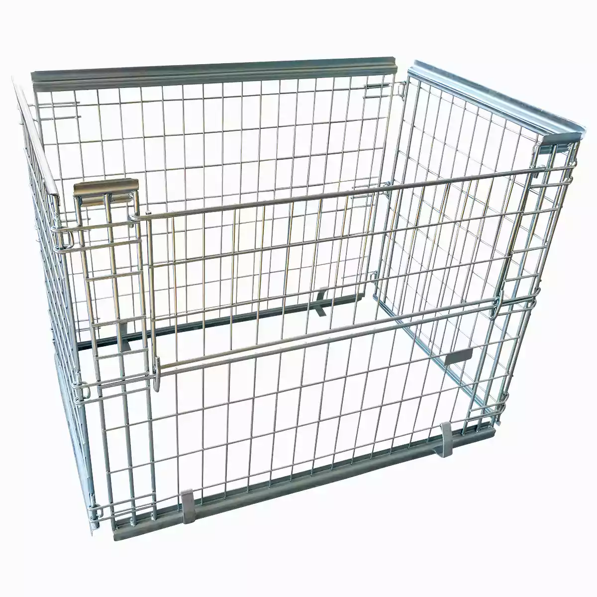 Steel Mesh wire pallet walls 1200x1000. Can easily be attached to a wooden or plastic pallet. Multiple heights available. All customisation is possible on request. Optional Hot Dip Galvanisation.