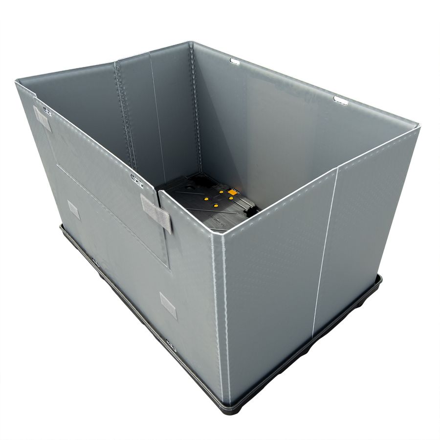 Sleevepack – 1150x985 by ZAMKO; High-quality Twin Sheet HDPE reusable pallet box.