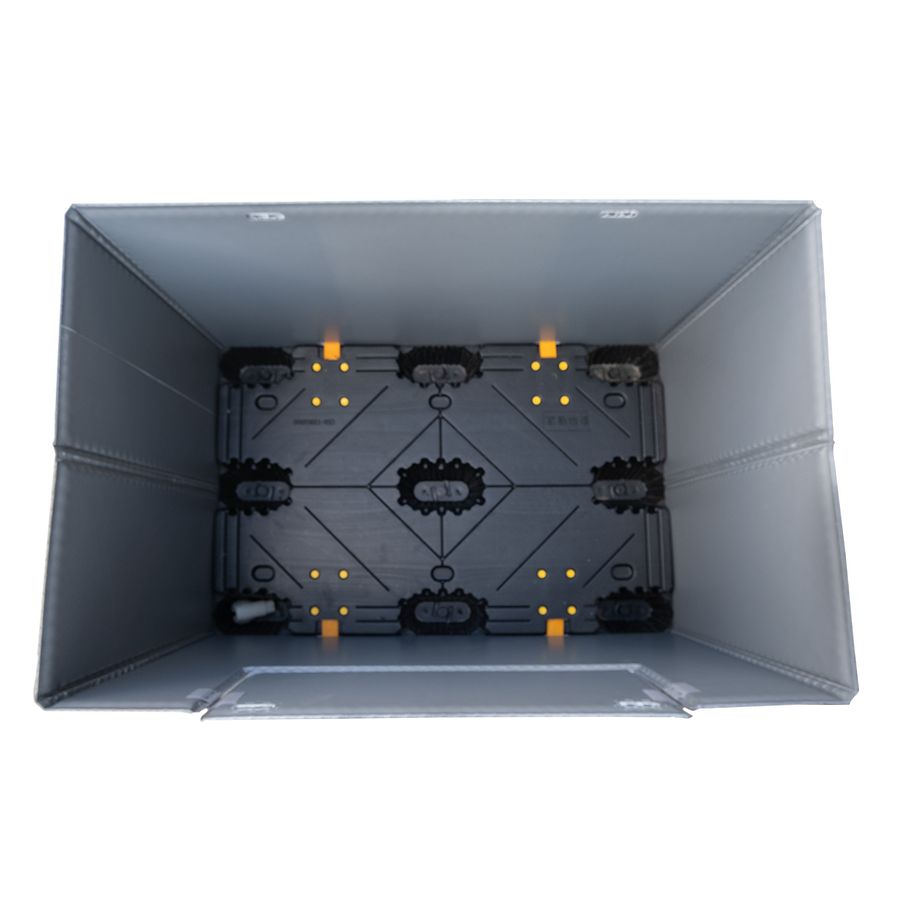 Sleevepack – 1200×1000 by ZAMKO; High-quality Twin Sheet HDPE reusable pallet box.