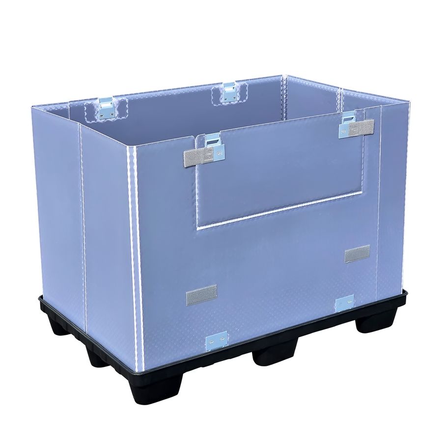 Sleeve pallet boxes by ZAMKO; High-quality reusable pallet box