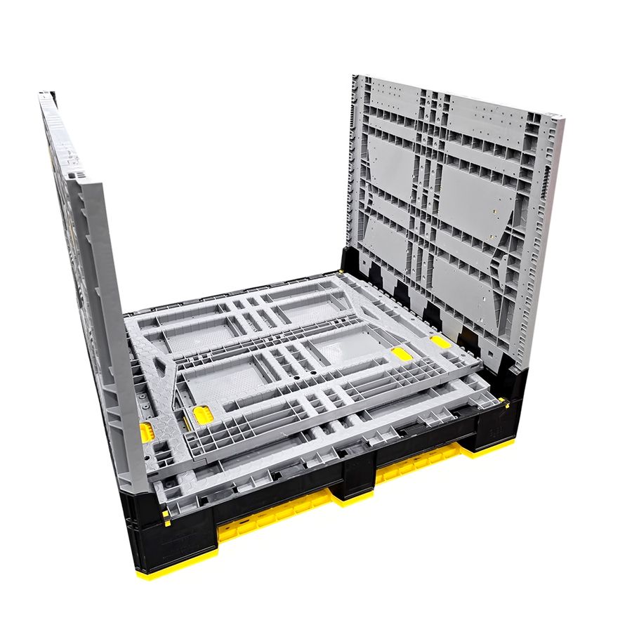 YOYObin Pallet Boxes by ZAMKO B.V. Collapsible plastic pallet boxes